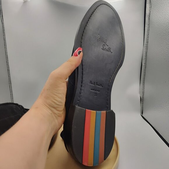 New Paul Smith ALEC? SUEDE CHUKKA BOOTS BLACK Size UK 11 US 12 EUR 45 Italy - Picture 6 of 14